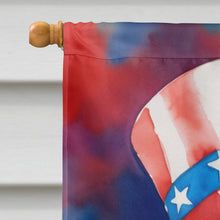 Load image into Gallery viewer, Wirehaired Pointing Griffon Patriotic American House Flag