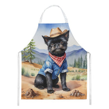 Load image into Gallery viewer, Affenpinscher Cowboy Welcome Apron – Artist-Designed Kitchen, BBQ &amp; Craft Apron