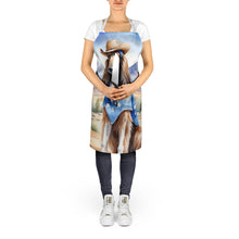 Load image into Gallery viewer, Afghan Hound Cowboy Welcome  Apron – Artist-Designed Kitchen, BBQ &amp; Craft Apron