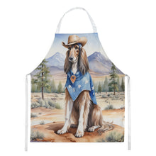 Load image into Gallery viewer, Afghan Hound Cowboy Welcome  Apron – Artist-Designed Kitchen, BBQ &amp; Craft Apron