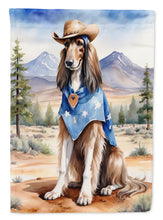 Load image into Gallery viewer, Afghan Hound Cowboy Welcome  House Flag