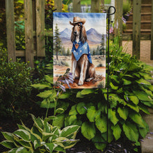 Load image into Gallery viewer, Afghan Hound Cowboy Welcome  Garden Flag – Decorative Garden Flag by Caroline's Treasures