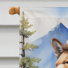 Load image into Gallery viewer, Akita Cowboy Welcome House Flag
