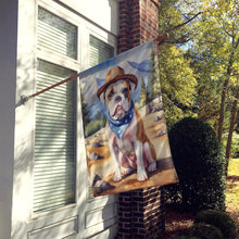Load image into Gallery viewer, American Bulldog Cowboy Welcome House Flag