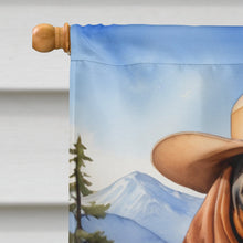 Load image into Gallery viewer, American English Coonhound Cowboy Welcome House Flag