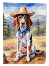 Load image into Gallery viewer, American English Coonhound Cowboy Welcome House Flag