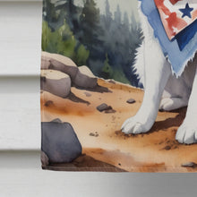 Load image into Gallery viewer, American Eskimo Cowboy Welcome House Flag
