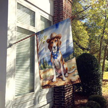 Load image into Gallery viewer, American Foxhound Cowboy Welcome House Flag