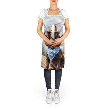 Load image into Gallery viewer, American Water Spaniel Cowboy Welcome Apron – Artist-Designed Kitchen, BBQ &amp; Craft Apron