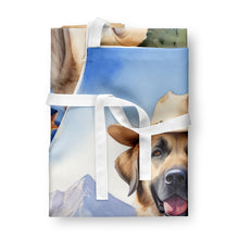 Load image into Gallery viewer, Anatolian Shepherd Cowboy Welcome Apron – Artist-Designed Kitchen, BBQ &amp; Craft Apron