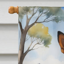 Load image into Gallery viewer, Australian Cattle Dog Cowboy Welcome House Flag
