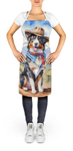 Load image into Gallery viewer, Australian Shepherd Cowboy Welcome Apron – Artist-Designed Kitchen, BBQ &amp; Craft Apron