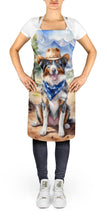 Load image into Gallery viewer, Australian Shepherd Cowboy Welcome Apron – Artist-Designed Kitchen, BBQ &amp; Craft Apron