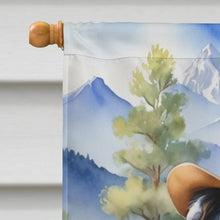 Load image into Gallery viewer, Australian Shepherd Cowboy Welcome House Flag