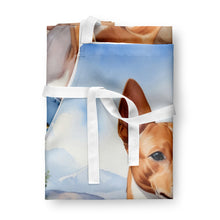 Load image into Gallery viewer, Basenji Cowboy Welcome Apron – Artist-Designed Kitchen, BBQ &amp; Craft Apron