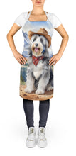 Load image into Gallery viewer, Bearded Collie Cowboy Welcome Apron – Artist-Designed Kitchen, BBQ &amp; Craft Apron