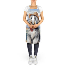 Load image into Gallery viewer, Bearded Collie Cowboy Welcome Apron – Artist-Designed Kitchen, BBQ &amp; Craft Apron