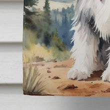 Load image into Gallery viewer, Bearded Collie Cowboy Welcome House Flag