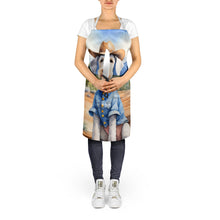 Load image into Gallery viewer, Bedlington Terrier Cowboy Welcome Apron – Artist-Designed Kitchen, BBQ &amp; Craft Apron