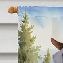 Load image into Gallery viewer, Bedlington Terrier Cowboy Welcome House Flag