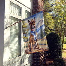 Load image into Gallery viewer, Belgian Malinois Cowboy Welcome House Flag