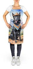 Load image into Gallery viewer, Belgian Sheepdog Cowboy Welcome Apron – Artist-Designed Kitchen, BBQ &amp; Craft Apron