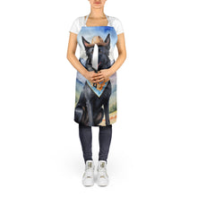 Load image into Gallery viewer, Belgian Sheepdog Cowboy Welcome Apron – Artist-Designed Kitchen, BBQ &amp; Craft Apron