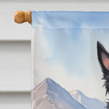 Load image into Gallery viewer, Belgian Sheepdog Cowboy Welcome House Flag