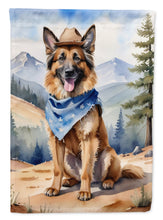 Load image into Gallery viewer, Belgian Tervuren Cowboy Welcome House Flag