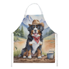 Load image into Gallery viewer, Bernese Mountain Dog Cowboy Welcome Apron – Artist-Designed Kitchen, BBQ &amp; Craft Apron