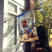Load image into Gallery viewer, Bloodhound Cowboy Welcome House Flag