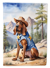 Load image into Gallery viewer, Bloodhound Cowboy Welcome House Flag
