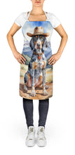 Load image into Gallery viewer, Bluetick Coonhound Cowboy Welcome Apron – Artist-Designed Kitchen, BBQ &amp; Craft Apron