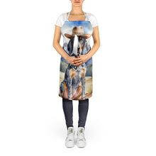 Load image into Gallery viewer, Bluetick Coonhound Cowboy Welcome Apron – Artist-Designed Kitchen, BBQ &amp; Craft Apron