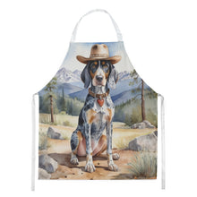 Load image into Gallery viewer, Bluetick Coonhound Cowboy Welcome Apron – Artist-Designed Kitchen, BBQ &amp; Craft Apron