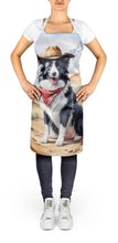Load image into Gallery viewer, Border Collie Cowboy Welcome Apron – Artist-Designed Kitchen, BBQ &amp; Craft Apron