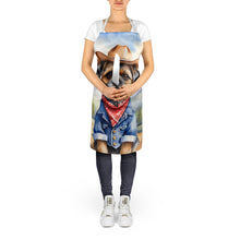 Load image into Gallery viewer, Border Terrier Cowboy Welcome Apron – Artist-Designed Kitchen, BBQ &amp; Craft Apron