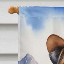 Load image into Gallery viewer, Border Terrier Cowboy Welcome House Flag