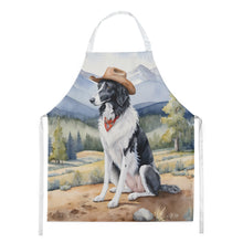 Load image into Gallery viewer, Borzoi Cowboy Welcome Apron – Artist-Designed Kitchen, BBQ &amp; Craft Apron