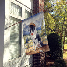 Load image into Gallery viewer, Borzoi Cowboy Welcome House Flag
