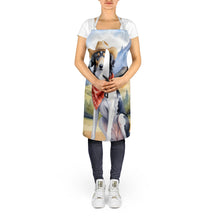 Load image into Gallery viewer, Borzoi Cowboy Welcome Apron – Artist-Designed Kitchen, BBQ &amp; Craft Apron