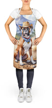 Load image into Gallery viewer, Boxer Cowboy Welcome Apron – Artist-Designed Kitchen, BBQ &amp; Craft Apron