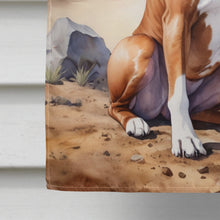 Load image into Gallery viewer, Boxer Cowboy Welcome House Flag