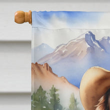 Load image into Gallery viewer, Boykin Spaniel Cowboy Welcome House Flag