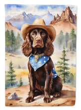 Load image into Gallery viewer, Boykin Spaniel Cowboy Welcome House Flag