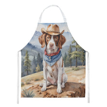 Load image into Gallery viewer, Brittany Spaniel Cowboy Welcome Apron – Artist-Designed Kitchen, BBQ &amp; Craft Apron