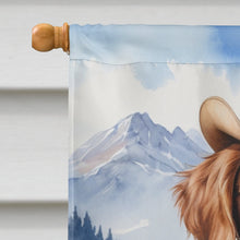 Load image into Gallery viewer, Brittany Spaniel Cowboy Welcome House Flag