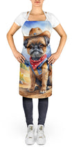 Load image into Gallery viewer, Brussels Griffon Cowboy Welcome Apron – Artist-Designed Kitchen, BBQ &amp; Craft Apron