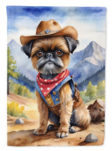 Load image into Gallery viewer, Brussels Griffon Cowboy Welcome House Flag