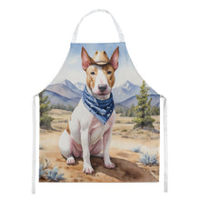 Load image into Gallery viewer, Bull Terrier Cowboy Welcome Apron – Artist-Designed Kitchen, BBQ &amp; Craft Apron